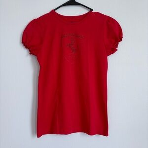 Ferrari Red Kids Tee with Emblem